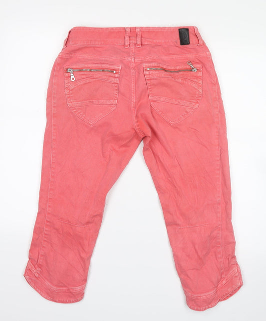CULTURE Womens Pink Denim Cropped Jeans Size 30 in L21 in