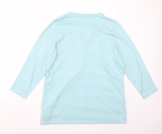 Preworn Womens Blue Basic T-Shirt Size M