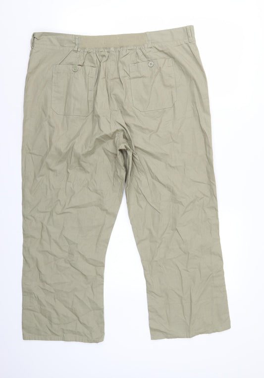 Arista Womens Beige Trousers Size 18 L26 in