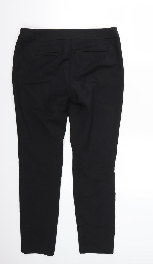 NEXT Womens Black Trousers Size 10 L28 in