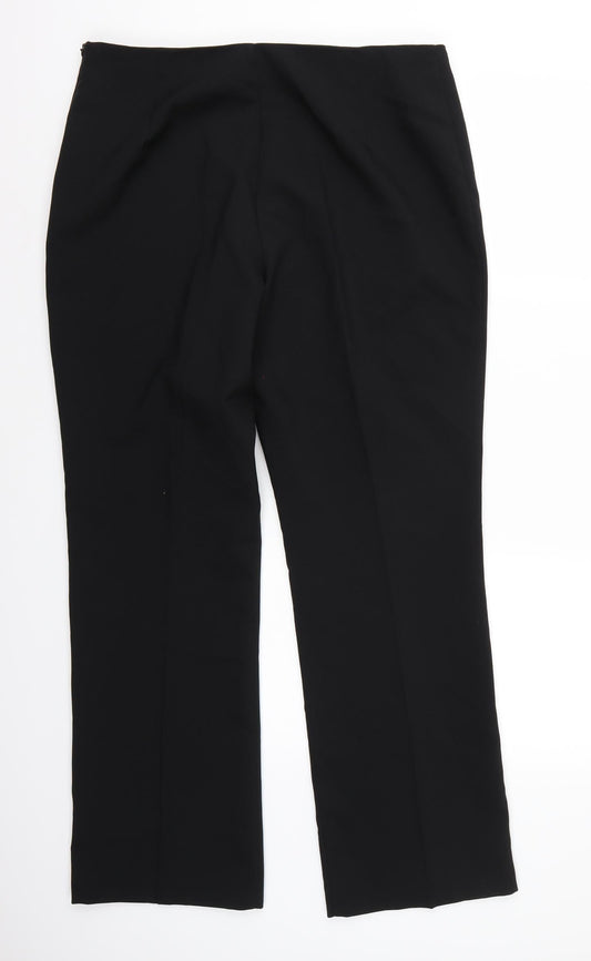 BHS Womens Black Trousers Size 16 L31 in