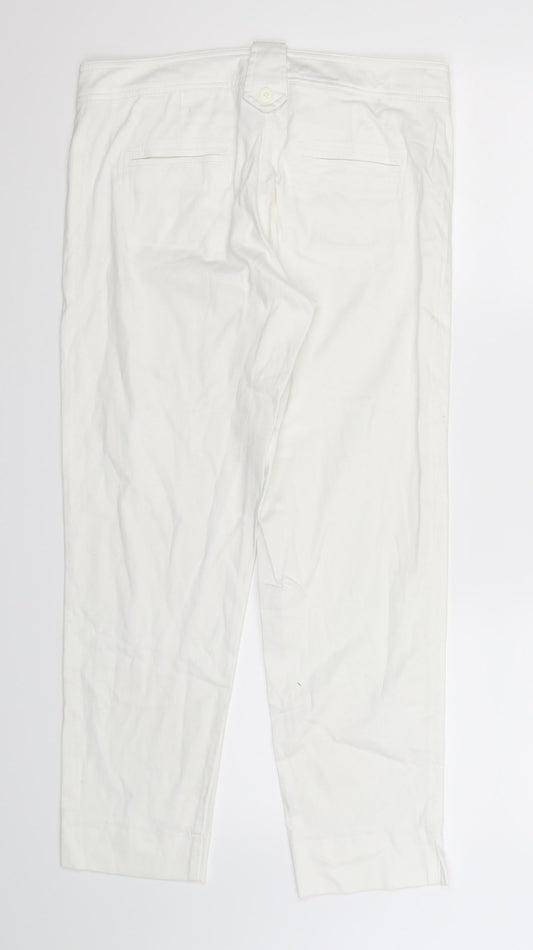 Libra Womens White Trousers Size 12 L26 in