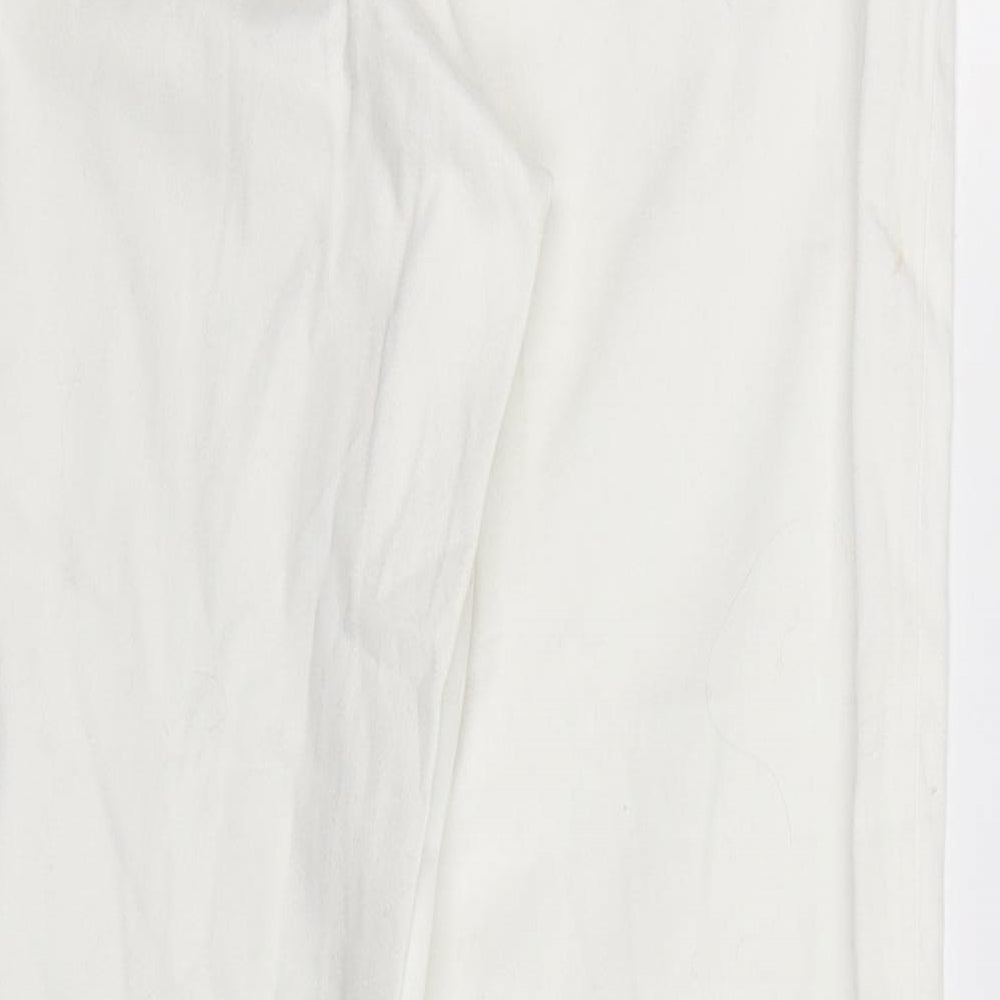 Libra Womens White Trousers Size 12 L26 in