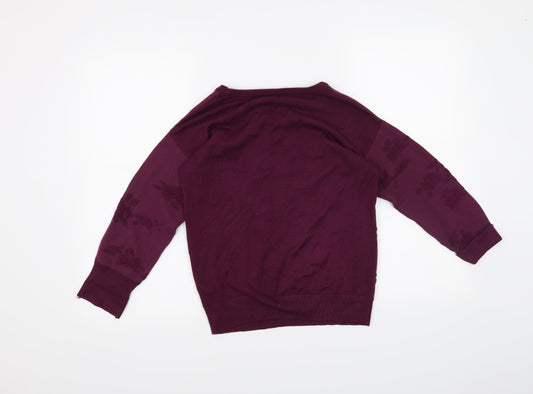 Dorothy Perkins Womens Purple Pullover Jumper Size 10