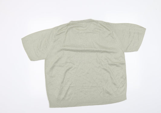 Berkertex Womens Green Basic T-Shirt Size 14