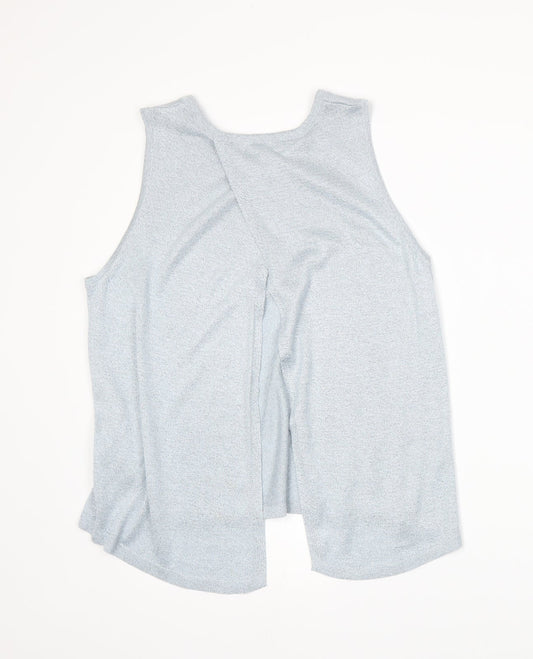 River Island Womens Blue Knit Vest Jumper Size 10