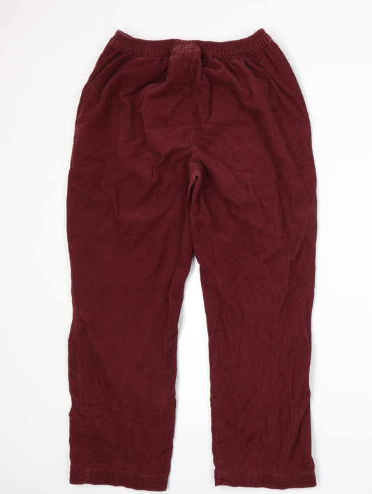 EWM Womens Red Straight Jeans Size 12 L26 in