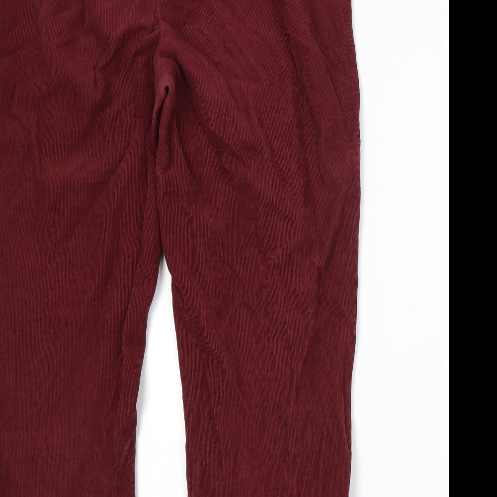 EWM Womens Red Straight Jeans Size 12 L26 in