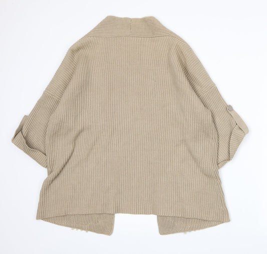 Changes By Together Womens Beige Knit Cardigan Jumper Size 12