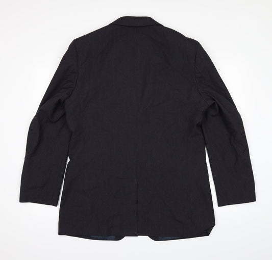 F&F Mens Black Jacket Suit Jacket Size 40