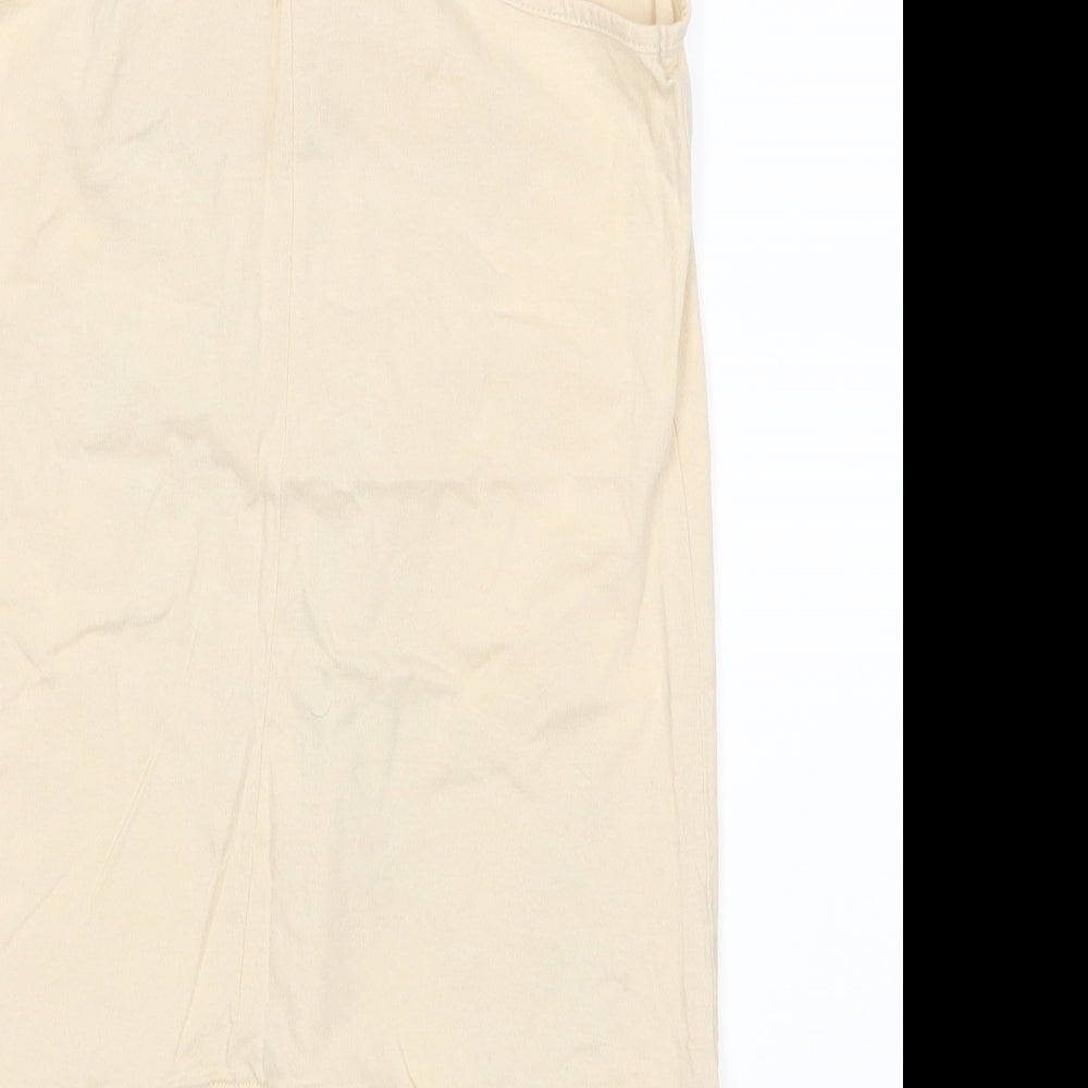 Bullhead Denim Co. Womens Beige Basic Tank Size 8 - badge, horse