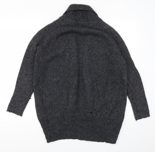 Soon Womens Grey Cardigan Jumper Size S