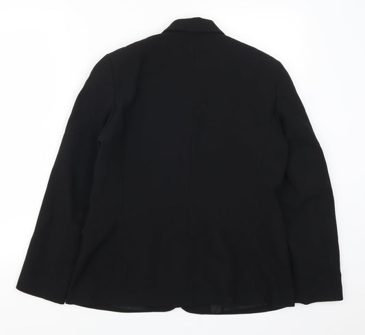 Preworn Womens Black Jacket Suit Jacket Size 10