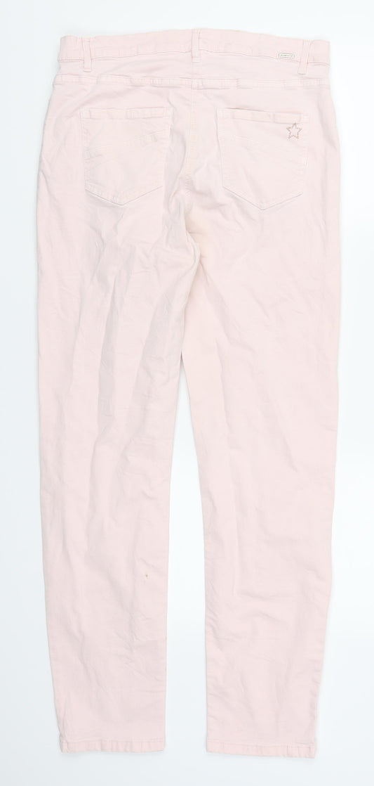 Betty Barclay Womens Pink Denim Straight Jeans Size 30 in L29 in