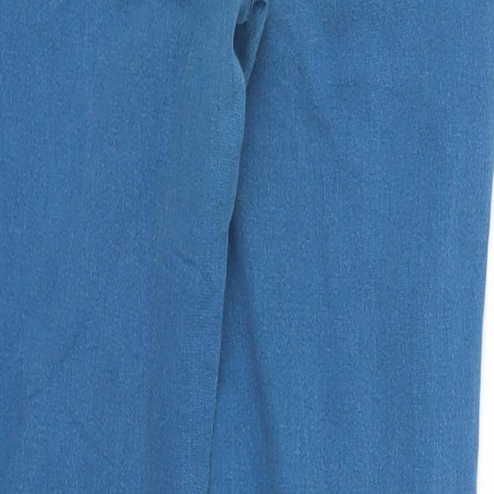 Brand and care label for Denim Co girls’ blue denim skinny jeans, size 10-11, years - distressed