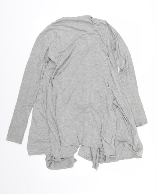 Mia Moda Womens Grey Jersey Cardigan Jumper Size 12