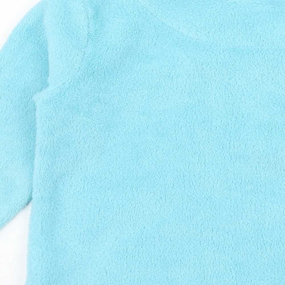 Primark Girls Blue Solid Microfibre Top Pyjama Top Size 4-5 Years - Cutest Little Caretaker