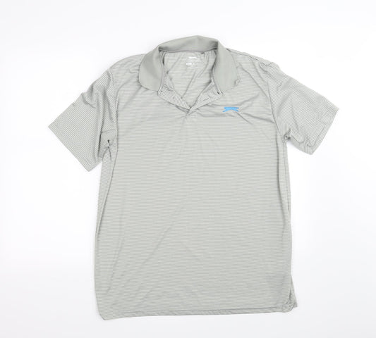 slazender Mens Green Polo Size XL
