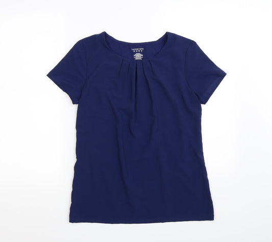 lands end Womens Blue Basic T-Shirt Size S