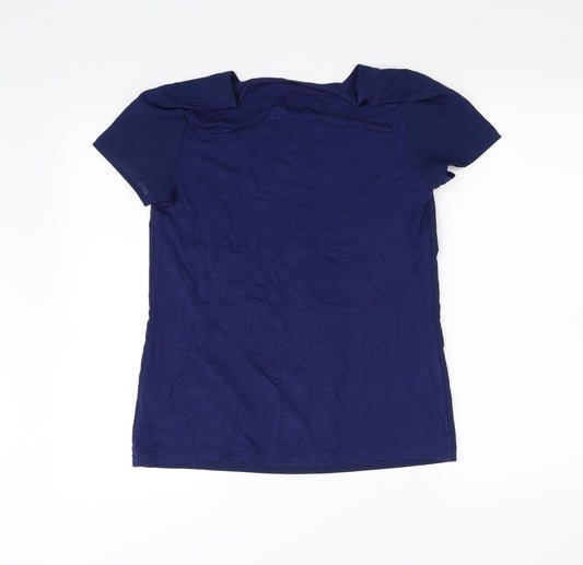lands end Womens Blue Basic T-Shirt Size S
