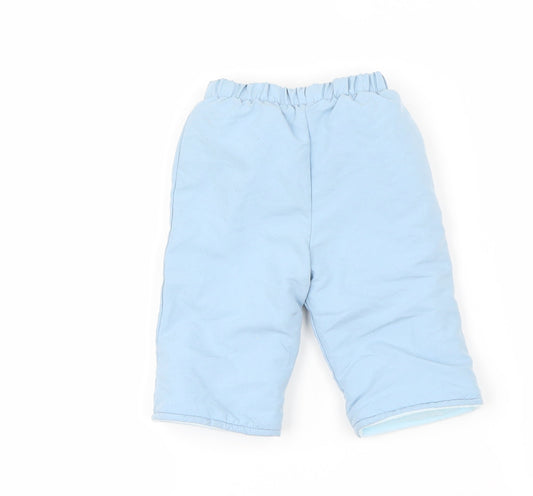 Preworn Boys Blue Rain Trousers Trousers Size 0-3 Months