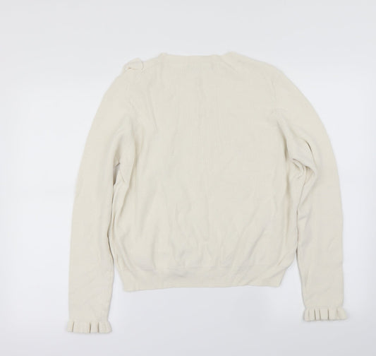Marks and Spencer Womens Ivory Pullover Jumper Size 18