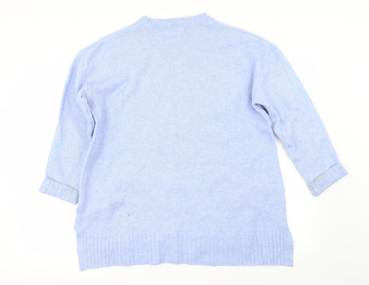 Marks and Spencer Womens Blue Pullover Jumper Size 10
