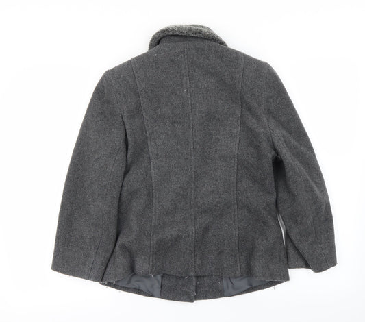 Richards Womens Grey Jacket Coat Size 10