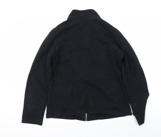 Maine New England Womens Black Full Zip Jumper Size 12