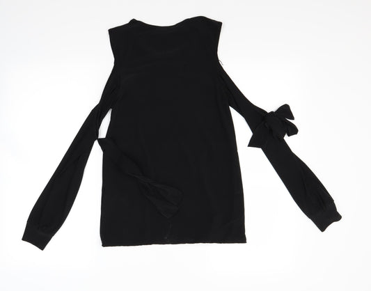 Look of the day Womens Black Basic Polo Size 8