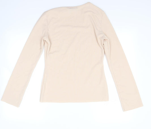 PRETTYLITTLETHING Womens Beige Pullover Jumper Size 12