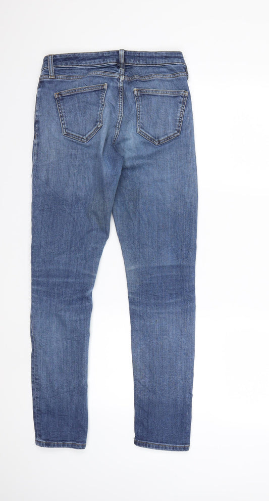 Denim & Co. Womens Blue Denim Skinny Jeans Size 8 L29 in