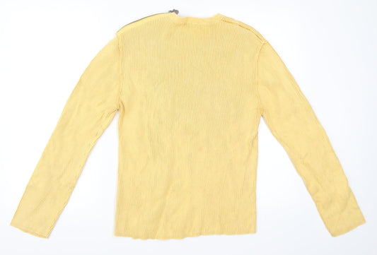 River Island Womens Yellow Pullover Jumper Size L