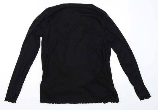 Boohoo Womens Black Cardigan Jumper Size 12