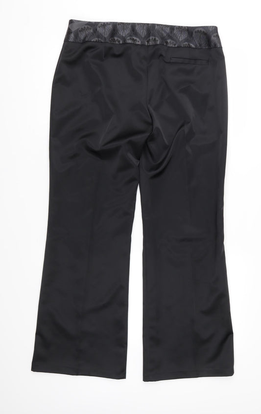 NEXT Womens Black Trousers Size 14 L29 in