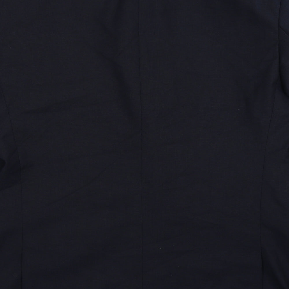 Brand and care label for Very men’s blue jacket suit jacket, size 42