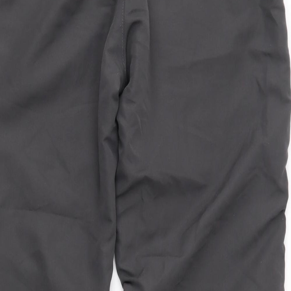 Brand and care label for Capsule women’s grey jogger trousers, size UK 36, 28-inch leg