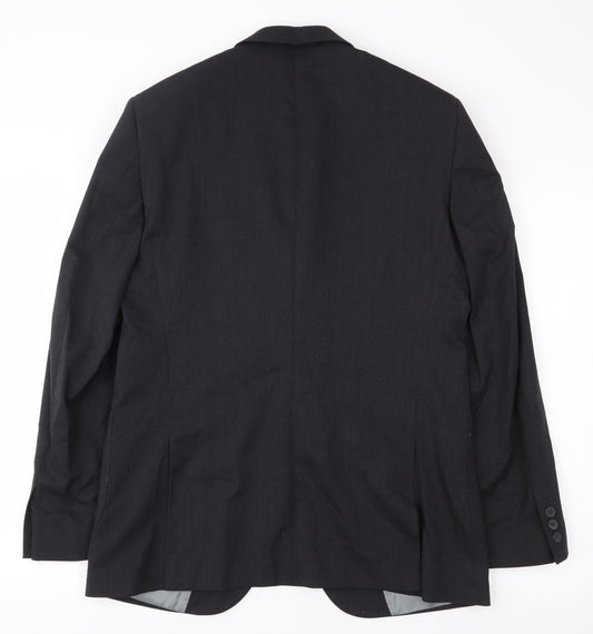 Dimensions Mens Black Jacket Blazer Size 38