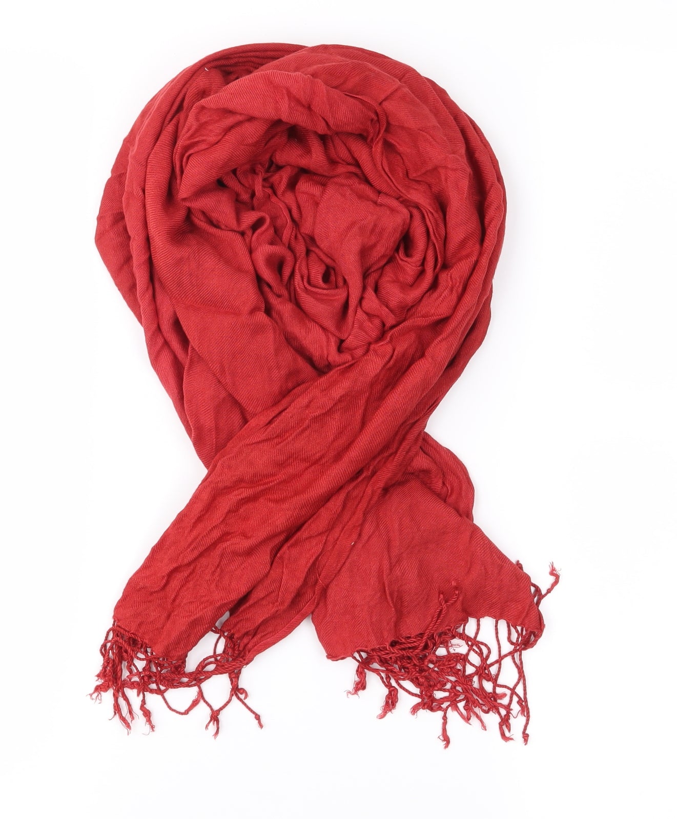 Preworn Unisex Red Scarf