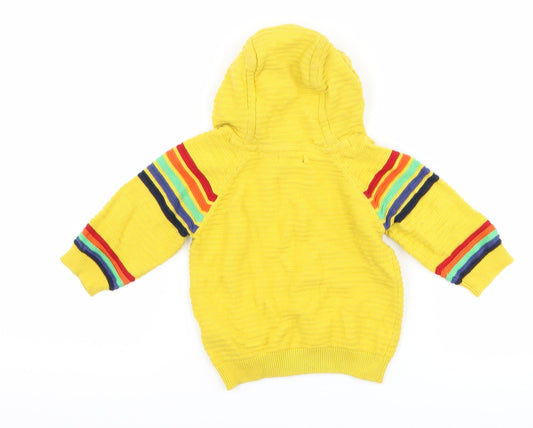 NEXT Boys Yellow Striped Jacket Size 3-6 Months