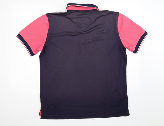 izdo Mens Purple Polo Size M