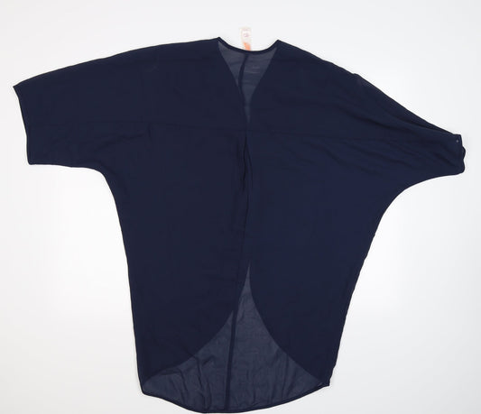Ocean Club Womens Blue Chiffon Cardigan Jumper Size 10 - beach wear