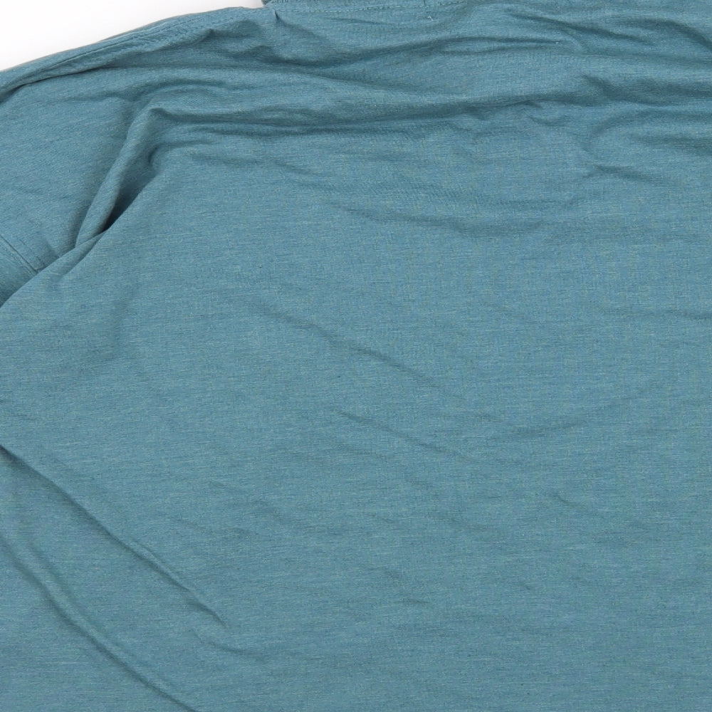 Paolo Borghesi Mens Blue Button-Up Size L