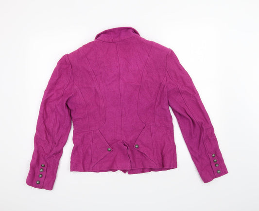 Fiorella Womens Purple Jacket Blazer Size 10