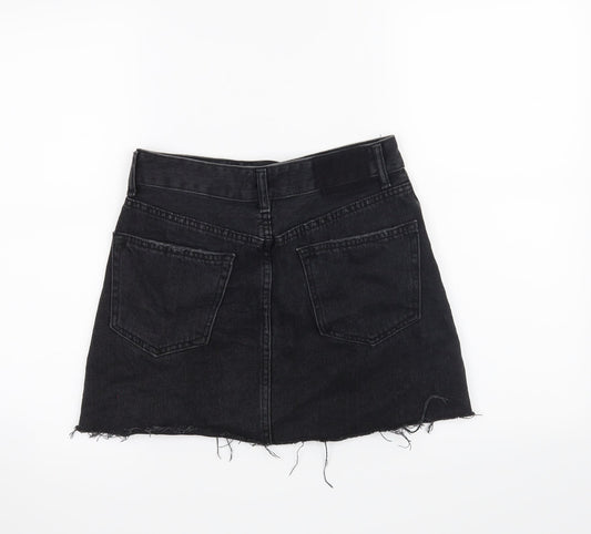 Bershka Womens Black Mini Skirt Size 8