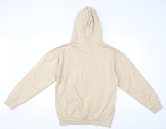 I SAW IT FIRST Womens Beige Rayon Pullover Hoodie Size S