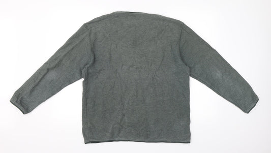 BHS Mens Green Pullover Jumper Size S