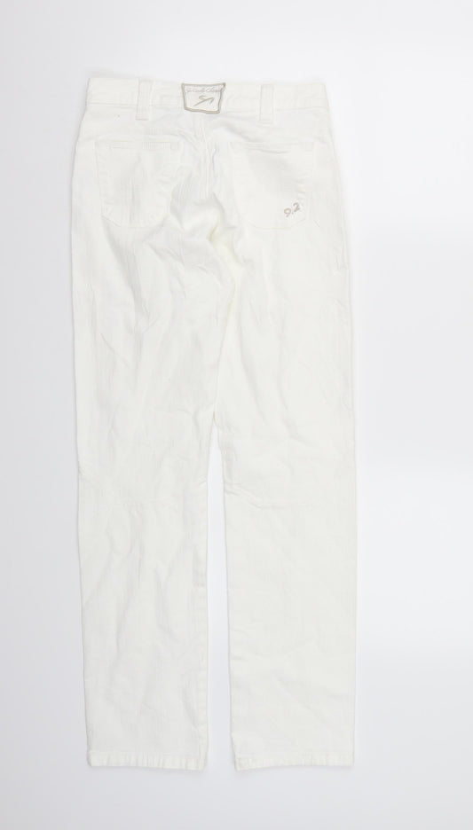 Preworn Womens White Denim Skinny Jeans Size M L29 in