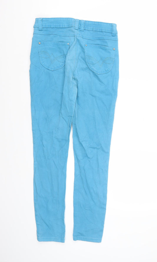 George Womens Blue Denim Straight Jeans Size 10 L28 in