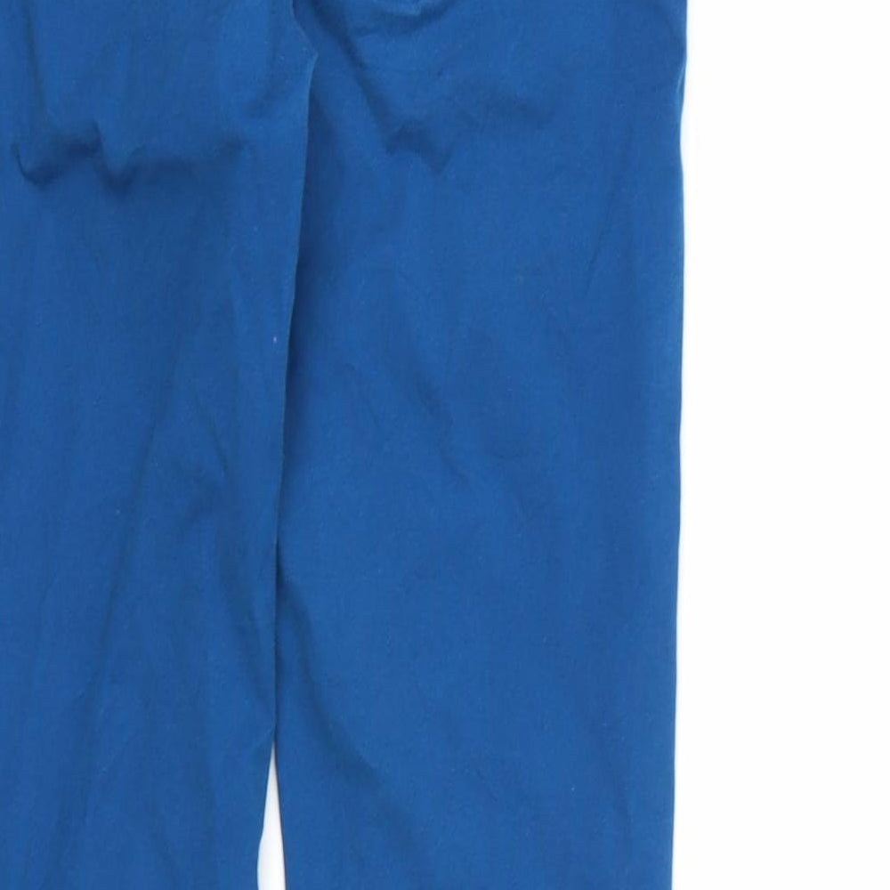 Brand and care label for River Island women’s blue denim skinny jeans, size UK 6, 30-inch leg